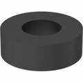 Bsc Preferred Chemical-Resistant Santoprene Sealing Washer No 8 Screw.150 ID.312 OD.081-.105 Thick Black, 50PK 94733A743